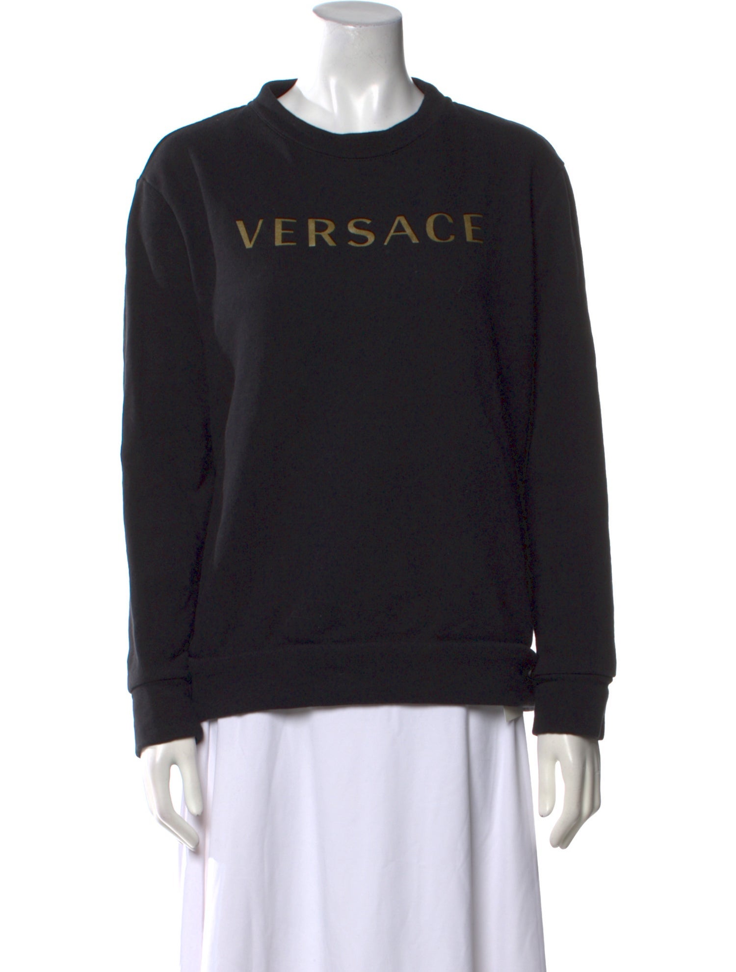 Versace Graphic Print Crew Neck Sweatshirt