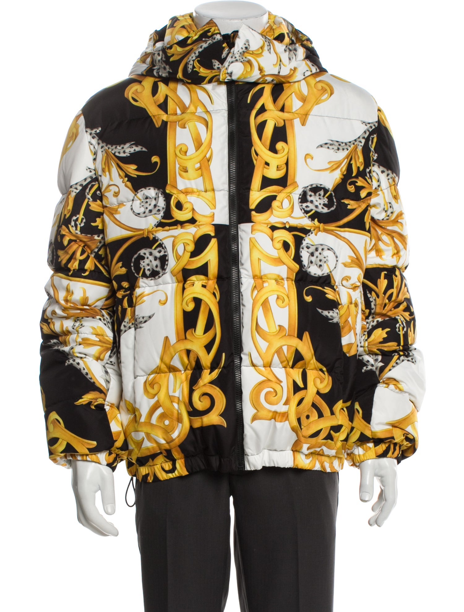 Versace Graphic Print Moto Jacket w/ Tags