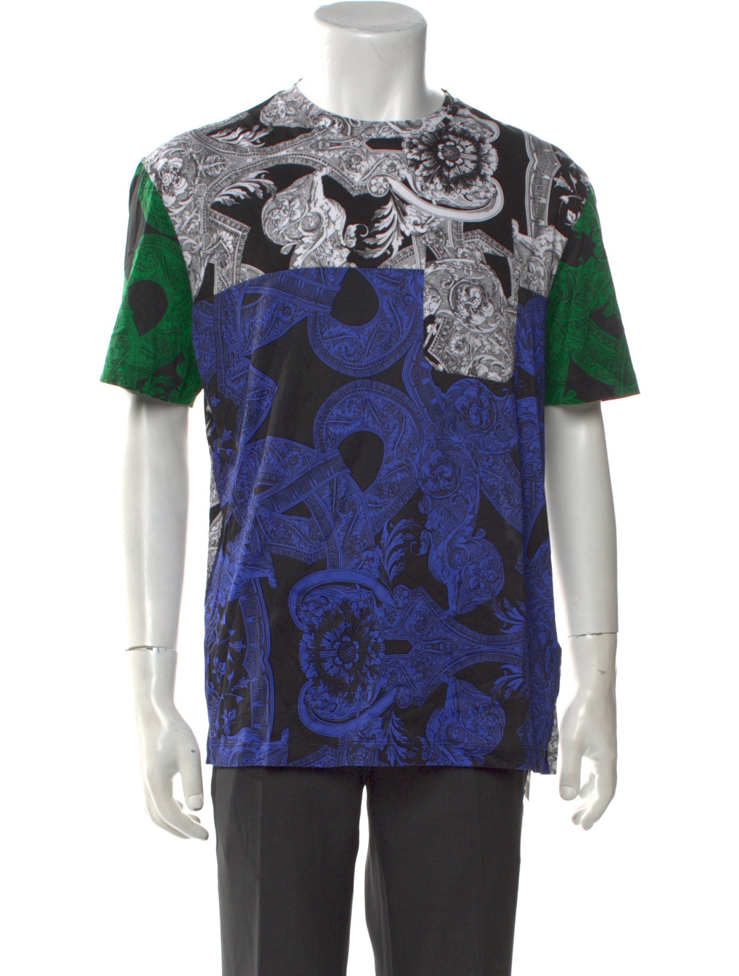 Versace Animal Print Crew Neck T-Shirt