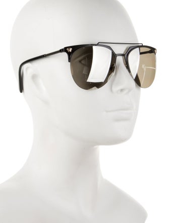 Versace Aviator Tinted Sunglasses
