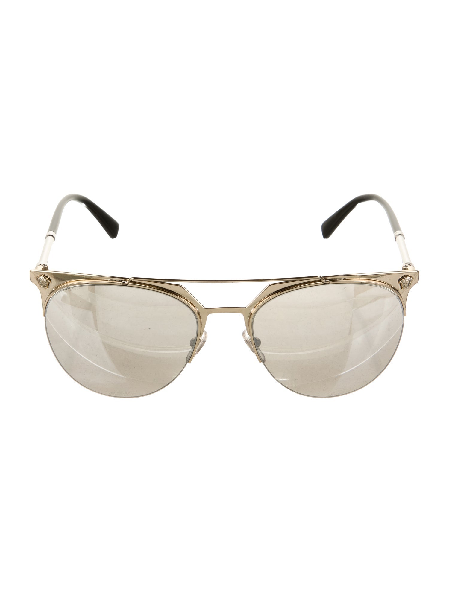 Versace Medusa Insignia Aviator Sunglasses