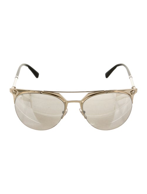 Versace Medusa Insignia Aviator Sunglasses