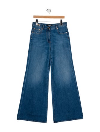 Versace High-Rise Wide Leg Jeans
