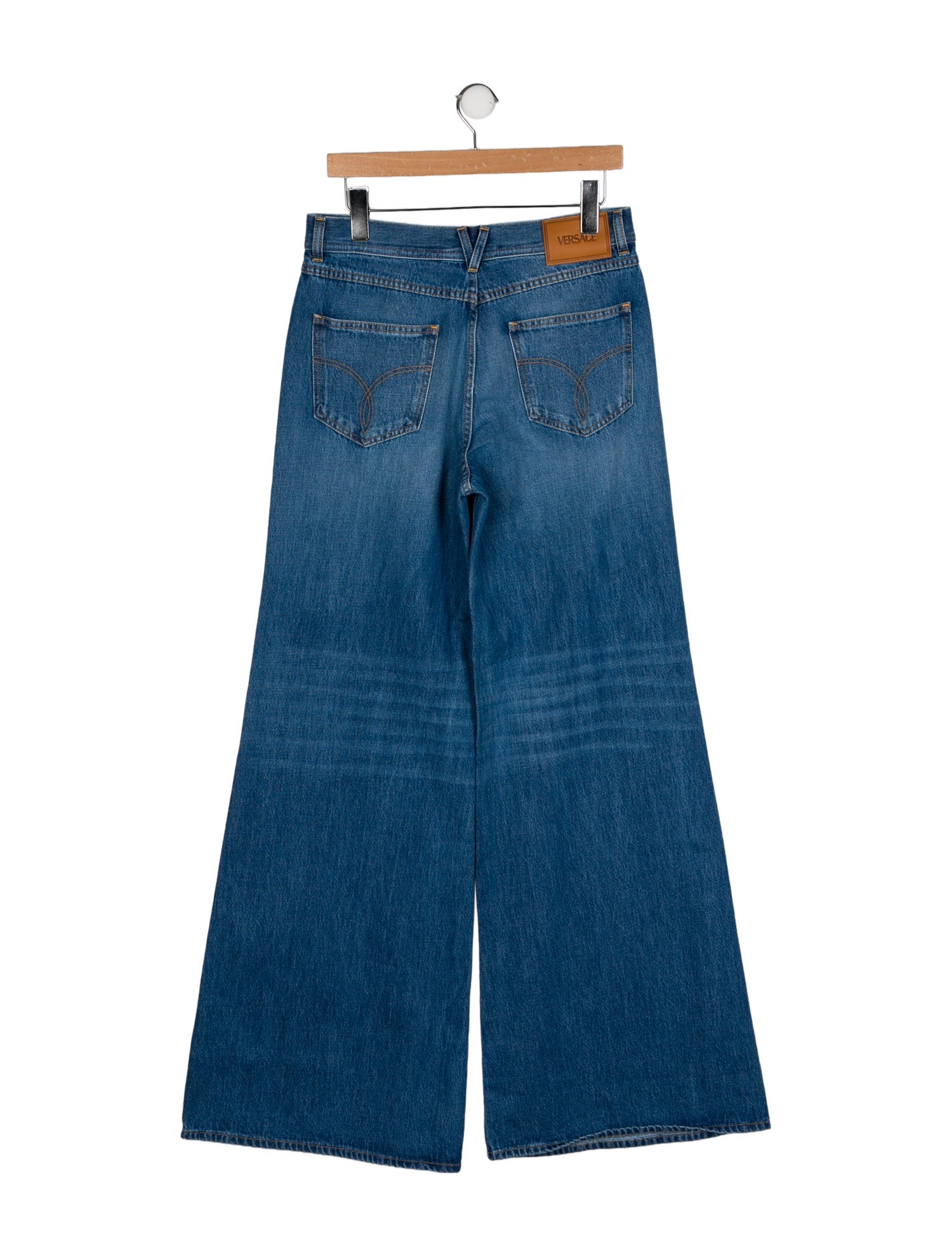 Versace High-Rise Wide Leg Jeans