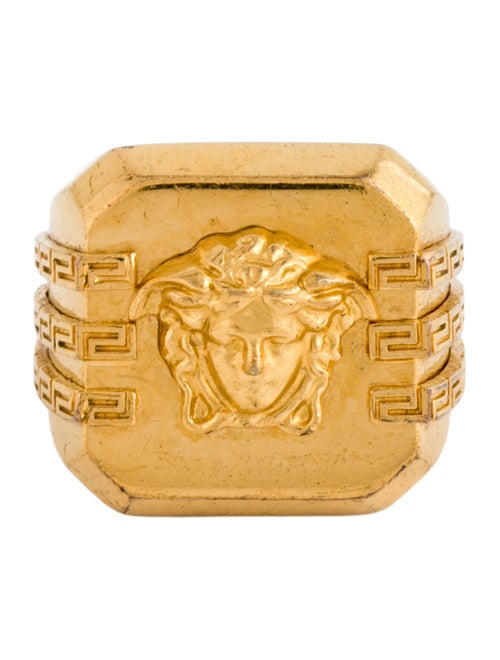 Versace Medusa Monogram Cocktail Ring