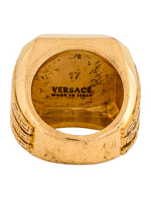 Versace Medusa Monogram Cocktail Ring