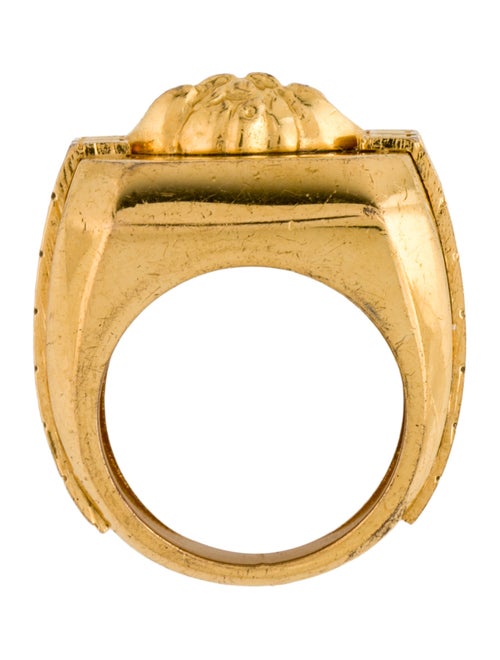 Versace Medusa Monogram Cocktail Ring