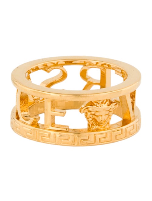 Versace Logo Band Ring