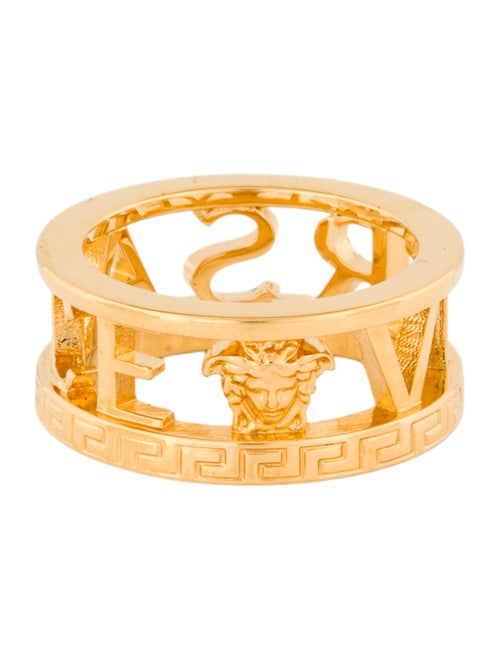 Versace Logo Band Ring