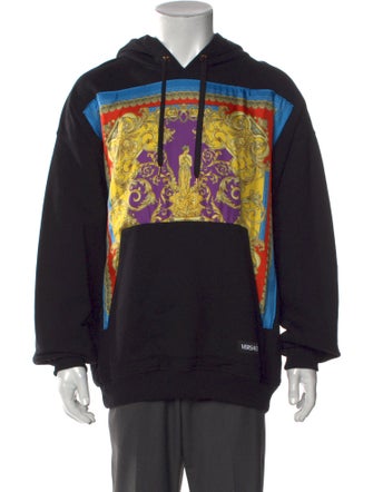 Versace Graphic Print Crew Neck Hoodie