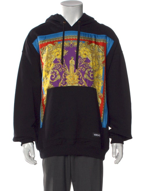Versace Graphic Print Crew Neck Hoodie