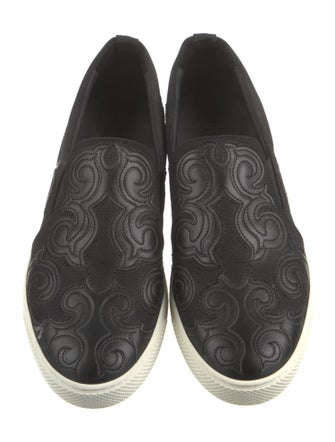 Versace Leather Boat Shoes