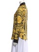 Versace Silk Printed Button-Up Top w/ Tags