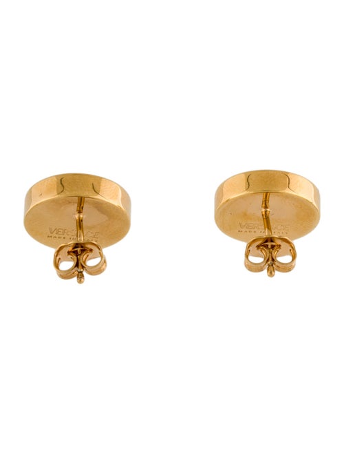 Versace Enamel Medusa Stud Earrings