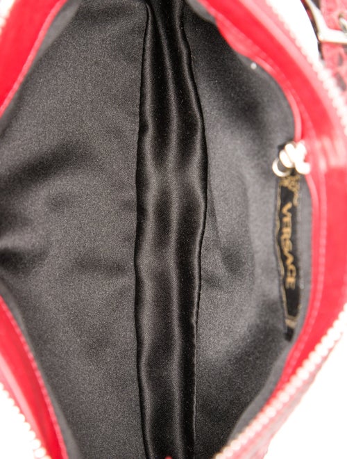 Versace Snakeskin Top Handle Bag