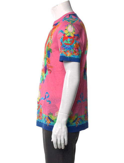 Versace Printed Crew Neck T-Shirt