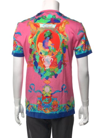 Versace Printed Crew Neck T-Shirt
