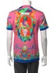 Versace Printed Crew Neck T-Shirt
