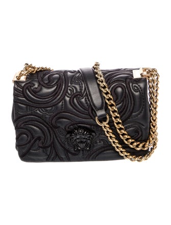 Versace Medusa Embroidered Palazzo Sultan Shoulder Bag