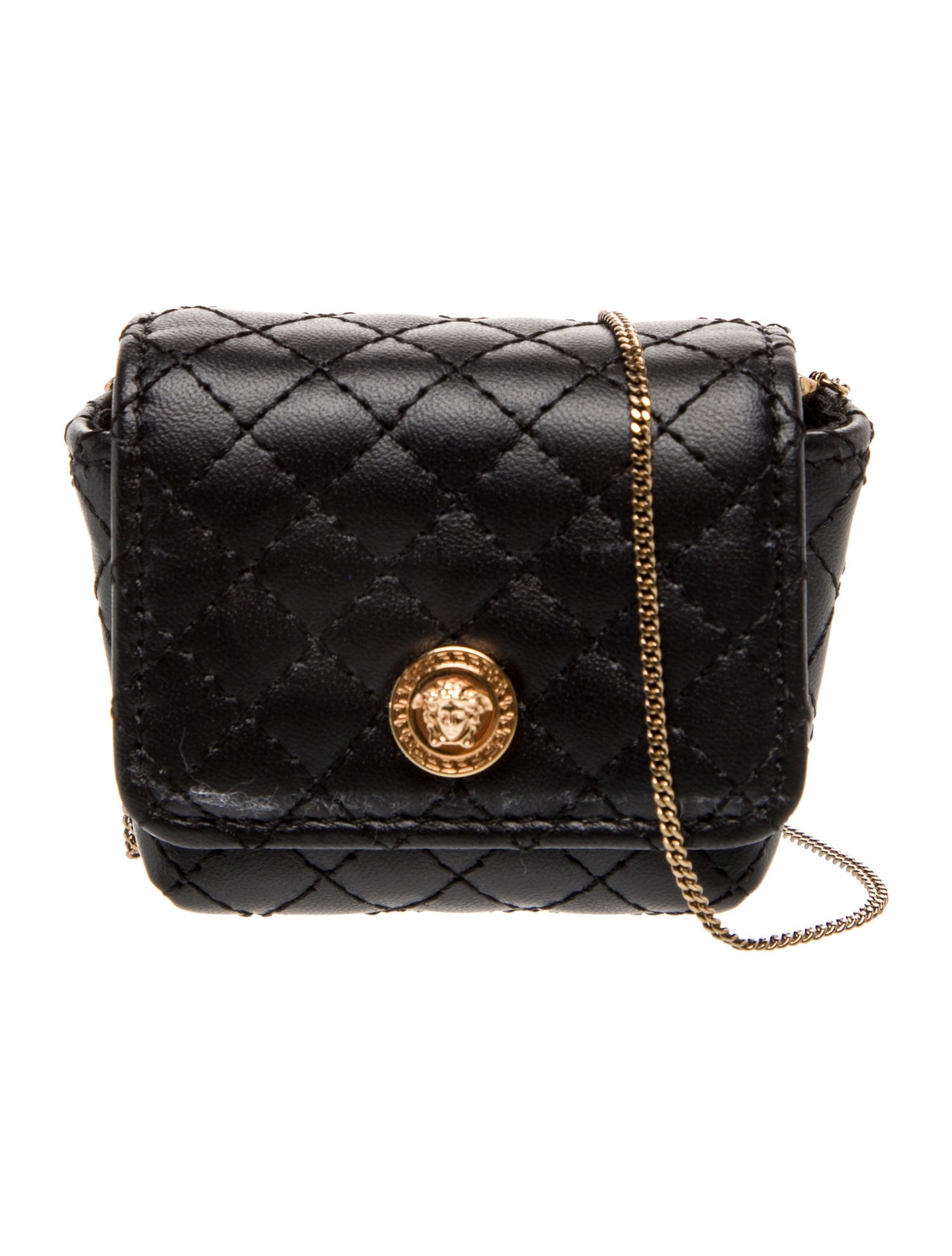 Versace Leather Medusa Insignia Airpod Pro Case