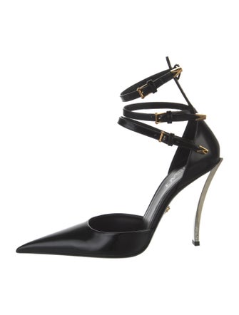 Versace Leather D'Orsay Pumps