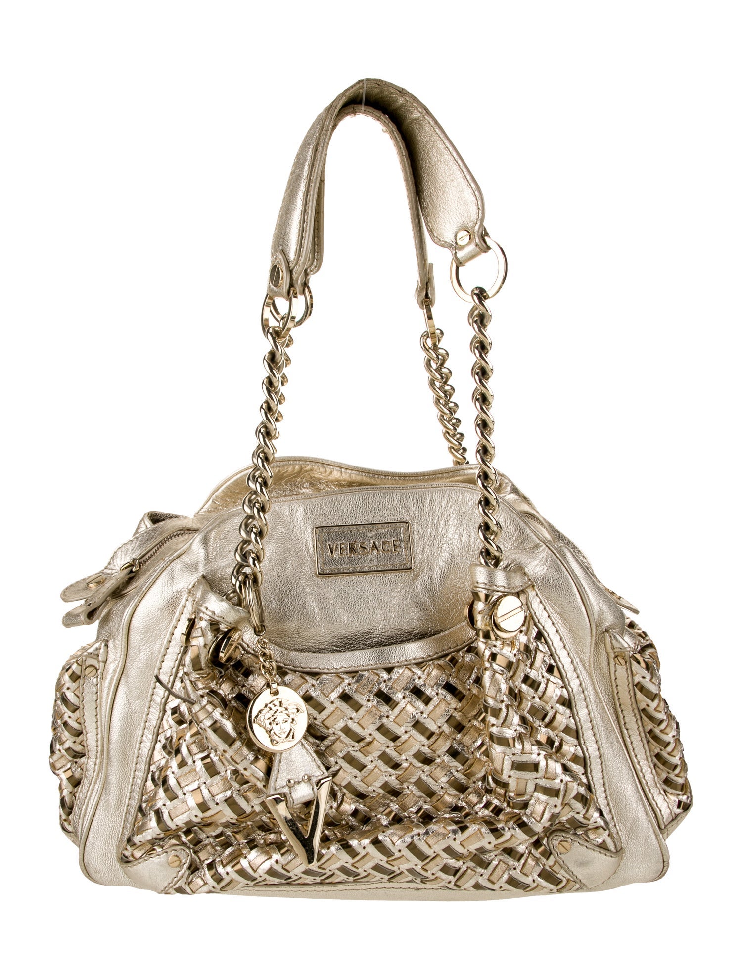 Versace Leather Shoulder Bag