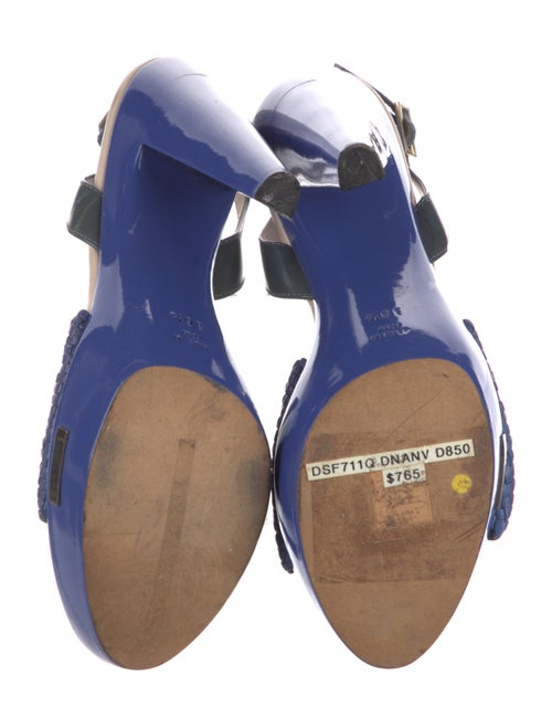 Versace Leather Slingback Sandals