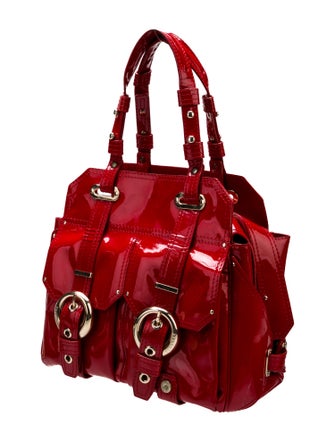 Versace Patent Leather Shoulder Bag