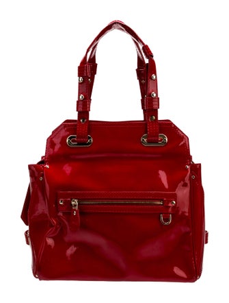 Versace Patent Leather Shoulder Bag