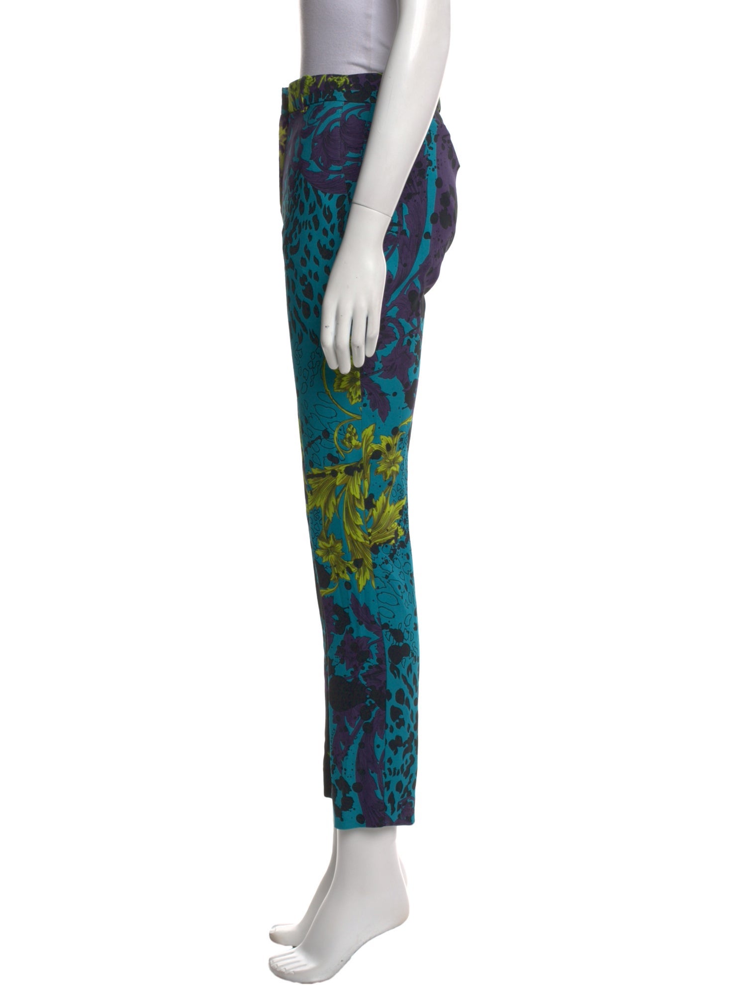 Versace Printed Skinny Leg Pants