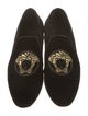 Versace Medusa Insignia Velvet Loafers