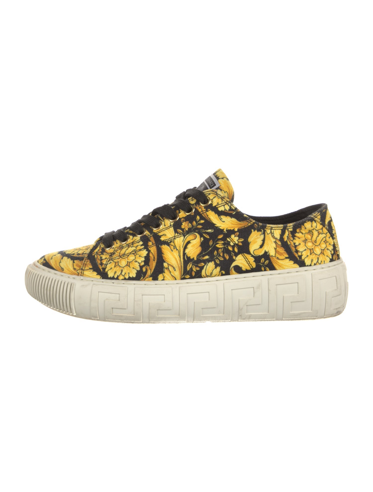 Versace Canvas Printed Sneakers