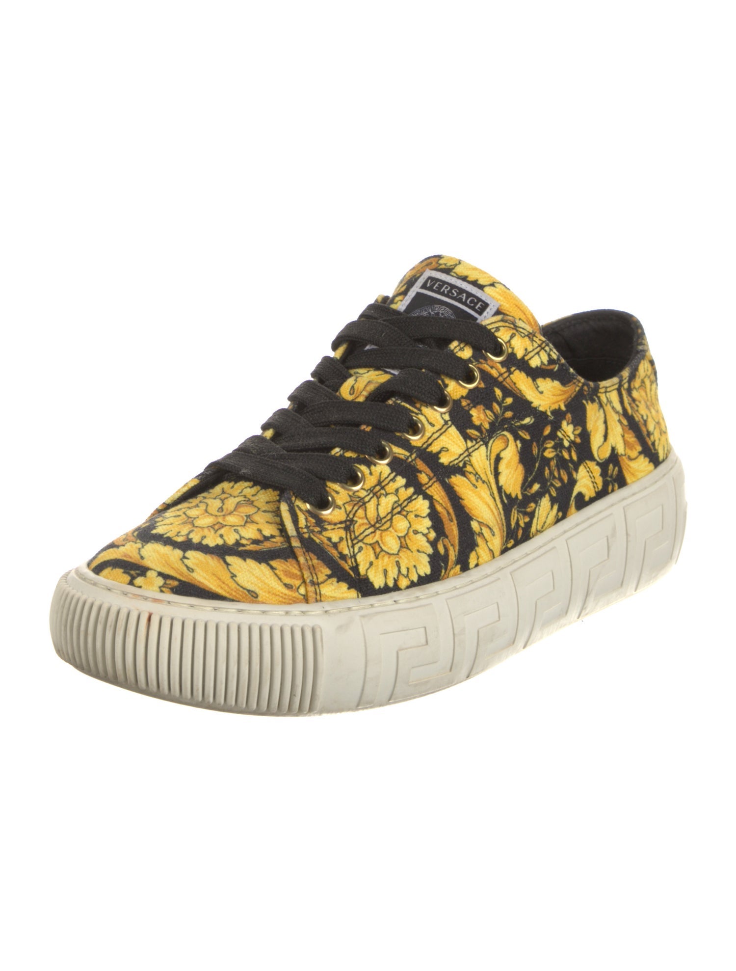 Versace Canvas Printed Sneakers