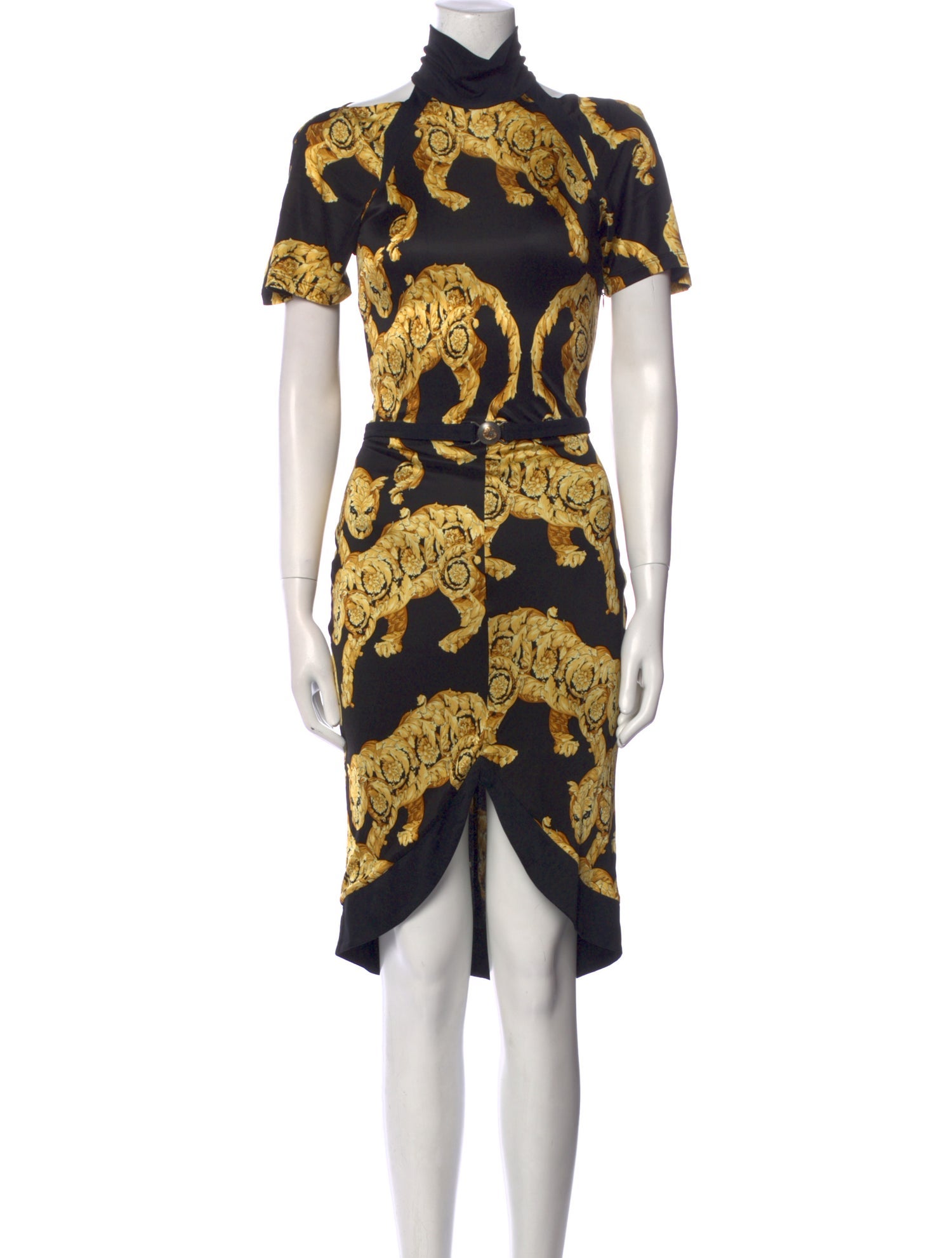 Versace Printed Midi Length Dress