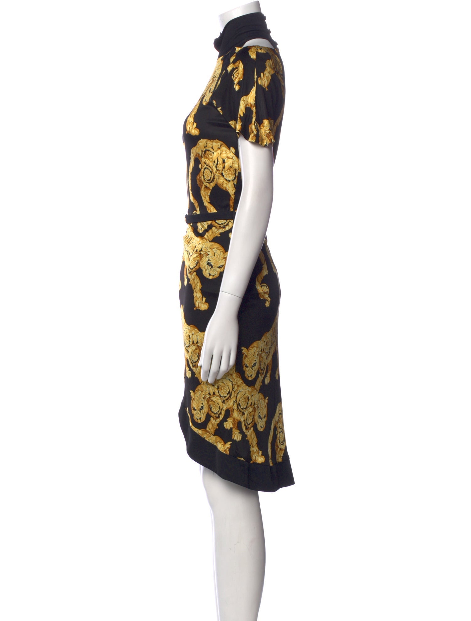 Versace Printed Midi Length Dress