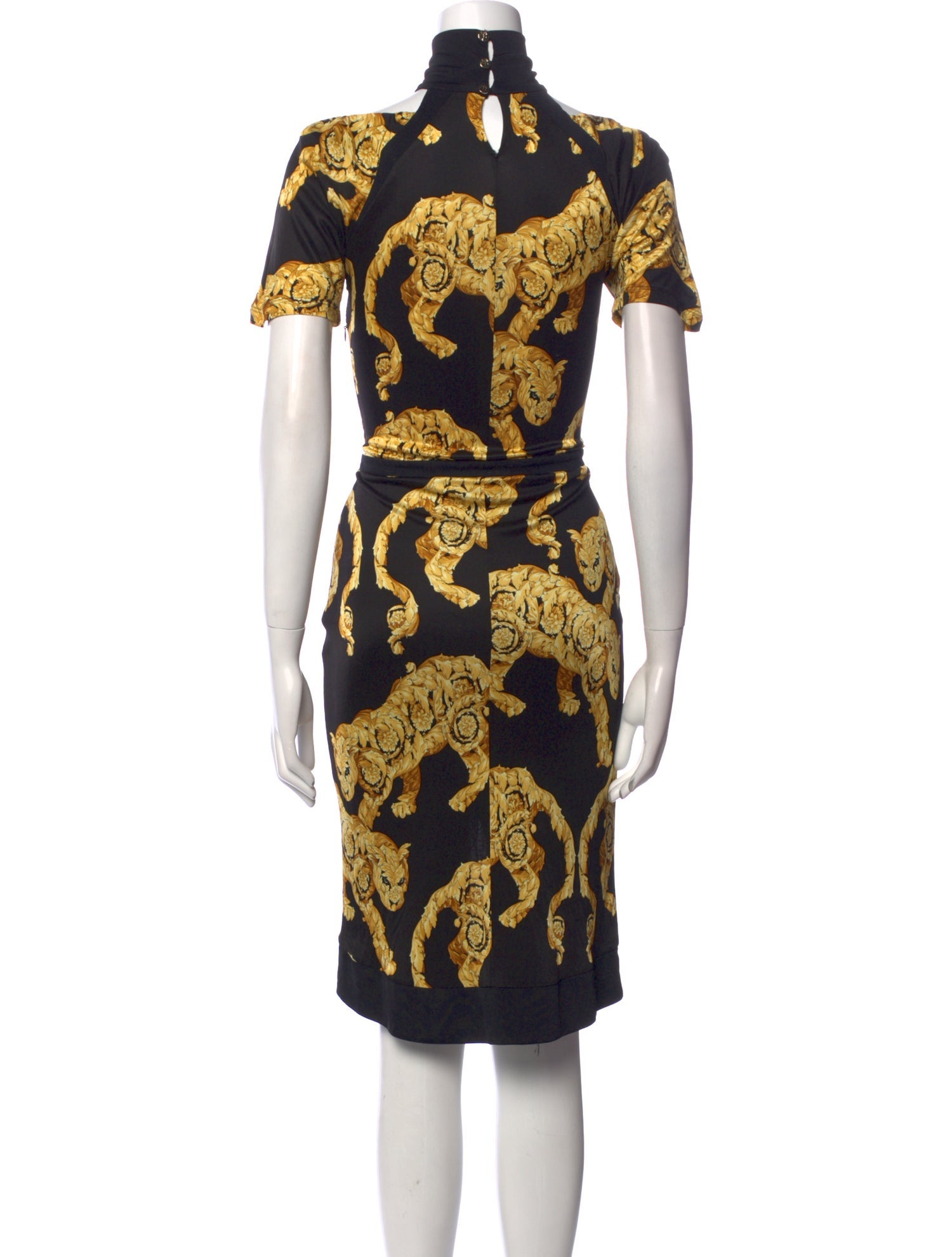 Versace Printed Midi Length Dress