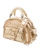 Versace Embossed Leather Top Handle Bag
