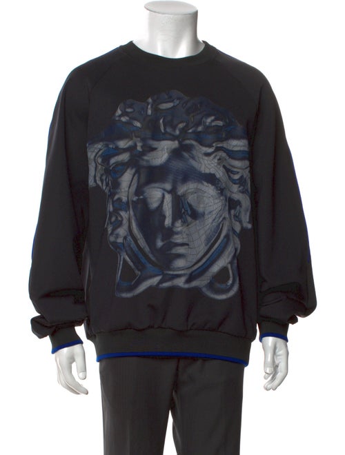 Versace Graphic Print Crew Neck Sweatshirt