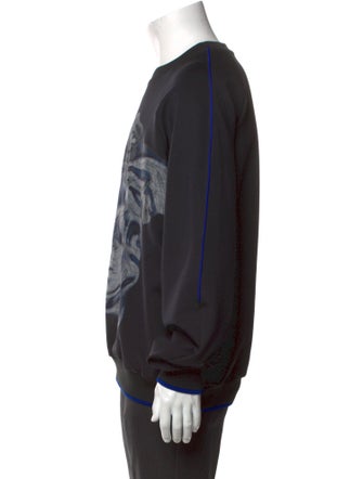 Versace Graphic Print Crew Neck Sweatshirt