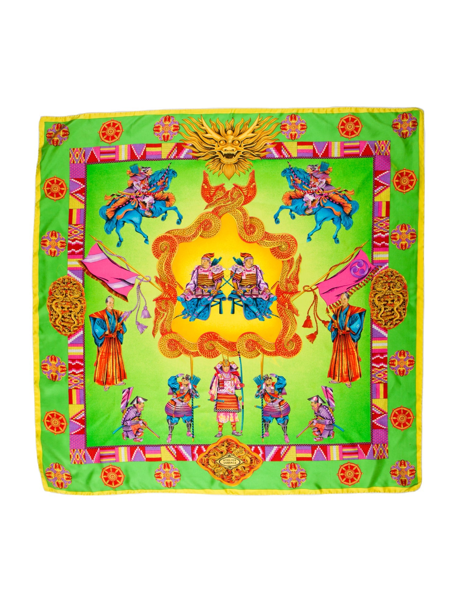 Versace Silk Printed Scarf