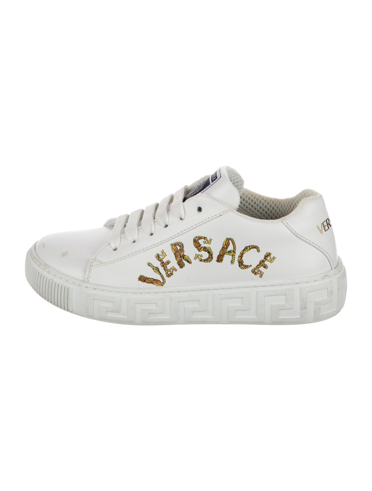 Versace Kids' Low-Top Leather Sneaker