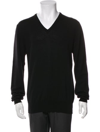 Versace Merino Wool V-Neck Pullover