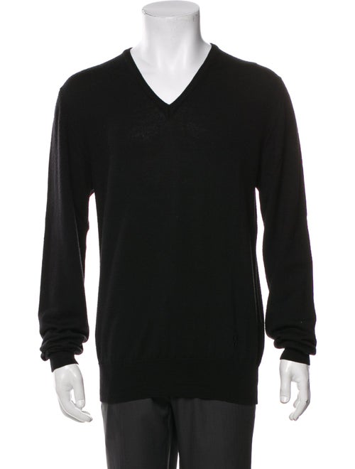 Versace Merino Wool V-Neck Pullover