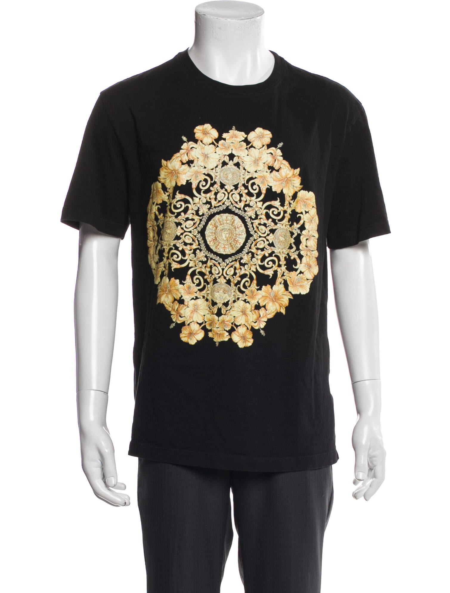 Versace Graphic Print Crew Neck T-Shirt
