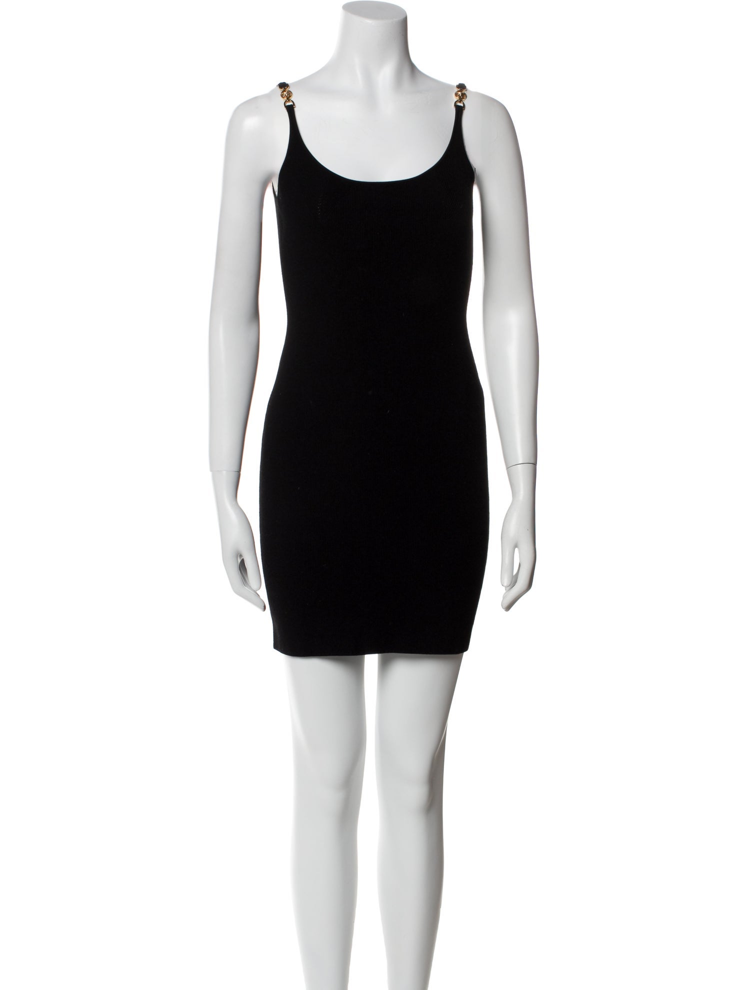 Versace Scoop Neck Mini Dress