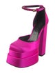 Versace Medusa Insignia Satin D'Orsay Pumps
