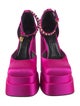 Versace Medusa Insignia Satin D'Orsay Pumps