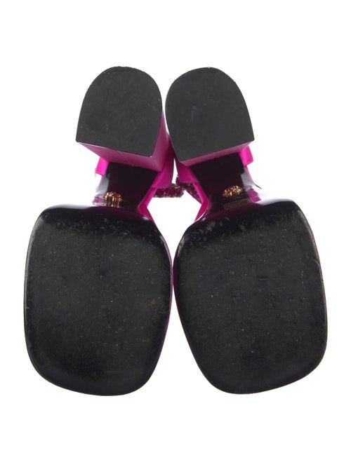 Versace Medusa Insignia Satin D'Orsay Pumps