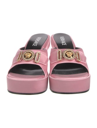 Versace Medusa Insignia Satin Slides