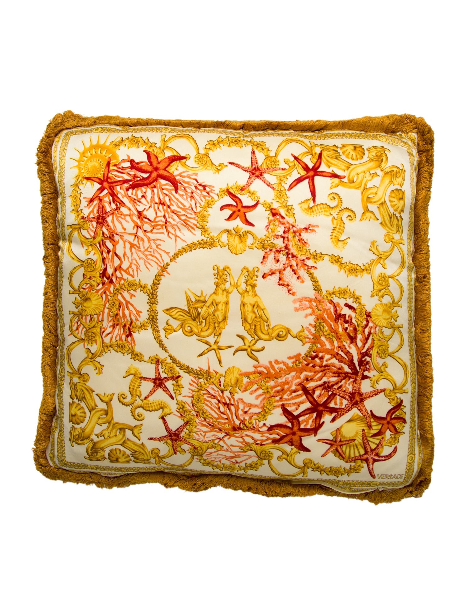 Versace Silk Throw Pillow